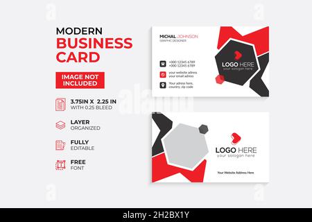 Modern & Creative Business Card Template Stock Vector