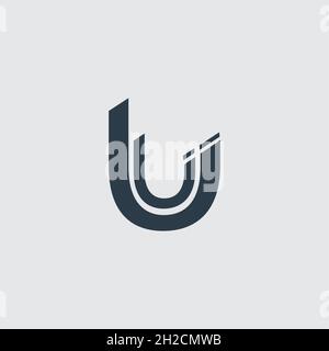 Creative Innovative Initial U logo. U Letter Minimal luxury Monogram. Professional initial design. Premium Business typeface. Alphabet symbol and sign Stock Vector
