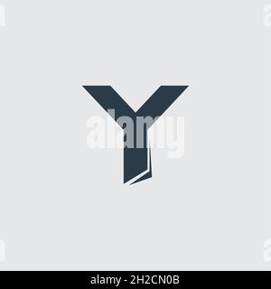 Creative Innovative Initial Y logo. Y Letter Minimal luxury Monogram. Professional initial design. Premium Business typeface. Alphabet symbol and sign Stock Vector
