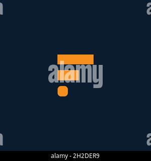 Letter F Logo Icon Design Template. Technology Abstract Vector Logotype Stock Vector