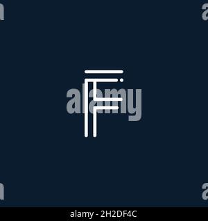 Letter F Logo Icon Design Template. Technology Abstract Vector Logotype Stock Vector