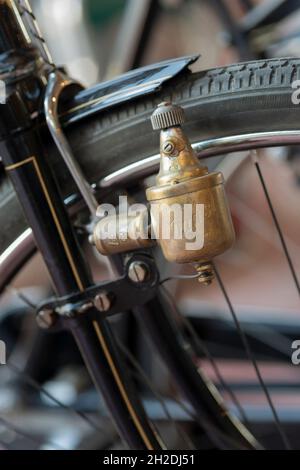 Old Bike or Bicycle Dynamo Stock Photo