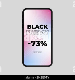 Black Friday. Mockup for Advertisement. Vector illustration Stock Vector