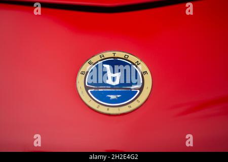 Reocin, Cantabria, Spain - October 2, 2021: Exhibition of classic vehicles. Gruppo Bertone is an Italian company specialized in the manufacture of bod Stock Photo