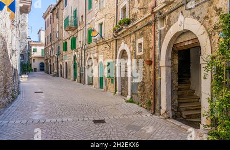 Scenic sight in Carpineto Romano, beautiful little town in the province of Rome, Lazio, Italy. Stock Photo