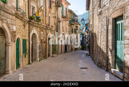 Scenic sight in Carpineto Romano, beautiful little town in the province of Rome, Lazio, Italy. Stock Photo