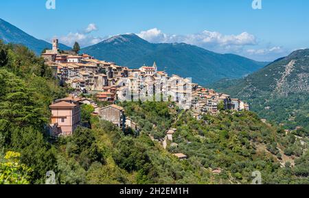 Scenic sight in Carpineto Romano, beautiful little town in the province of Rome, Lazio, Italy. Stock Photo