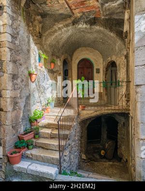 Scenic sight in Carpineto Romano, beautiful little town in the province of Rome, Lazio, Italy. Stock Photo