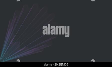 Geometric line design on black background. Vector art. illustrator eps 8 Stock Vector