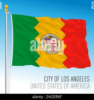 Emblem of Los Angeles. City of USA. Vector illustration Stock Vector ...
