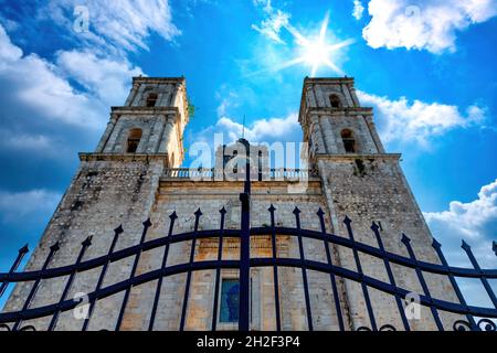 San Servacio Church, Valladolid, Mexico Stock Photo