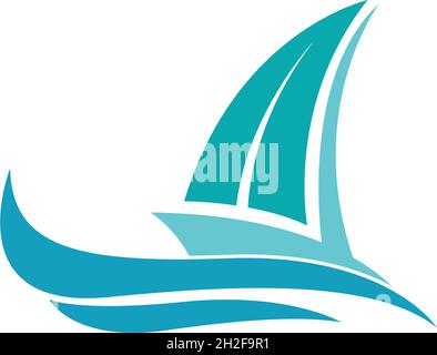 Cruise ship logo icon design template vector illustration Stock Vector
