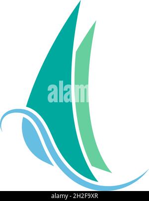 Cruise ship logo icon design template vector illustration Stock Vector