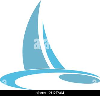 Cruise ship logo icon design template vector illustration Stock Vector