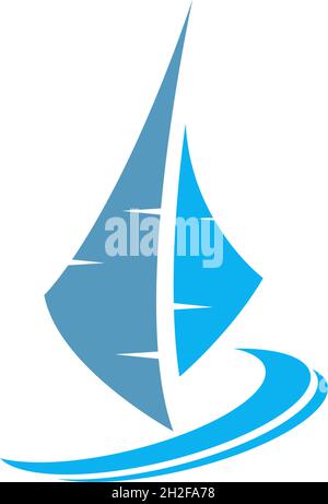 Cruise ship logo icon design template vector illustration Stock Vector