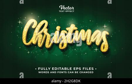 glittering text effect editable vector eps cc Stock Vector
