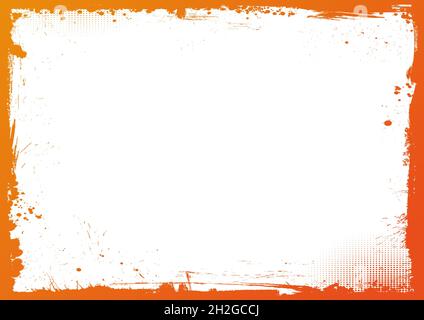 The horizontal blank gradient orange Halloween banner background ...