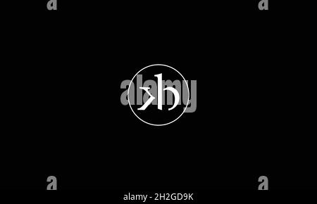 LETTERS BK LOGO DESIGN WITH NEGATIVE SPACE EFFECT FOR ILLUSTRATION USE Stock Vector