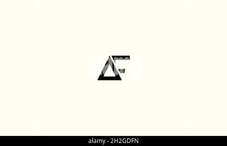 LETTERS AF LOGO DESIGN WITH NEGATIVE SPACE EFFECT FOR ILLUSTRATION USE Stock Vector