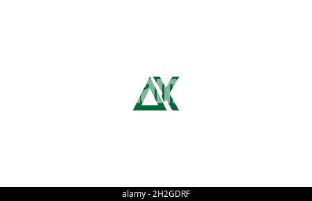 LETTERS AX LOGO DESIGN WITH NEGATIVE SPACE EFFECT FOR ILLUSTRATION USE Stock Vector