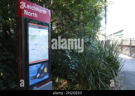 Leichhardt North Light Rail station in Leichhardt, Sydney, NSW, Australia Stock Photo