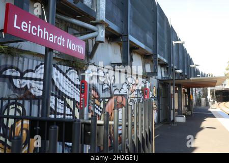 Leichhardt North Light Rail station in Leichhardt, Sydney, NSW, Australia Stock Photo