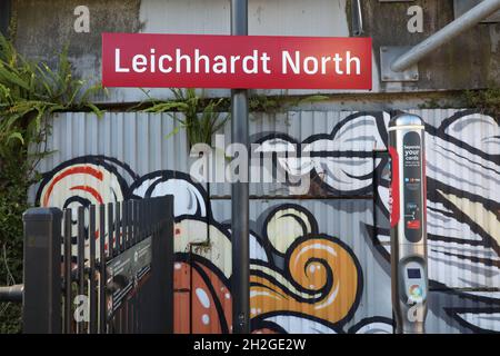 Leichhardt North Light Rail station in Leichhardt, Sydney, NSW, Australia Stock Photo