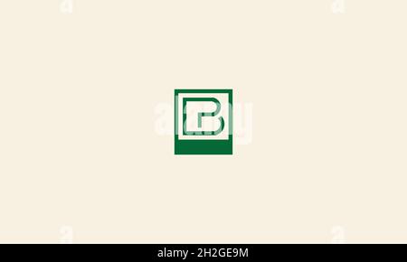 LETTERS BP LOGO DESIGN WITH NEGATIVE SPACE EFFECT FOR ILLUSTRATION USE Stock Vector