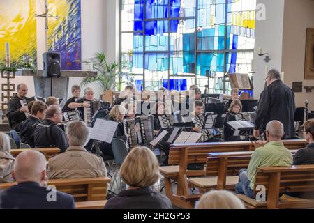 Aachen-Eilendorf, Konzert in St. Apollonia Stock Photo