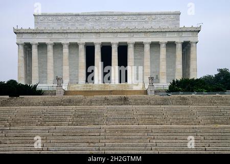 steps up to the lincoln memorial in washington dc Stock Photo