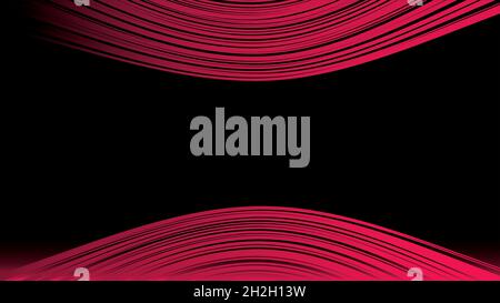 Modern colorful flow poster. Wave Liquid shape in pink color background. Art design for your design project. Stock Vector