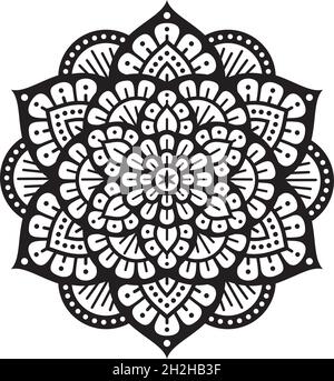 Mandala symbol icon vector illustration (Boho style) Stock Vector