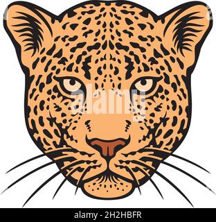 Leopard head icon vector illustration Stock Vector