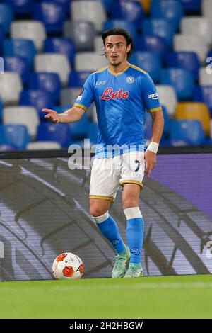 SSC Napoli's Macedonian Midfielder Eljif Elmas Looks During The Tenth ...