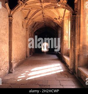 Passageway from Christ Church College to the Cathedral, Oxford, UK. Stock Photo