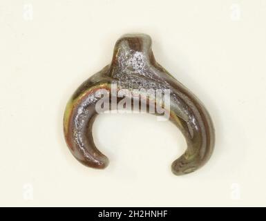 Amulet of the Lunar Crescent, Egypt, New Kingdom-Roman Period (about 16th century BCE-4th century CE). Stock Photo