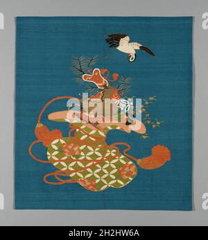 Fukusa (Gift Cover), Japan, late Edo period (1789-1868)/ Meiji period (1868-1912), 19th century. Stock Photo