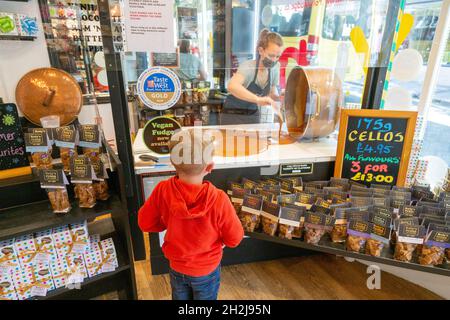 Roly's Fudge shop , Totnes, Devon, England, United Kingdom. Stock Photo