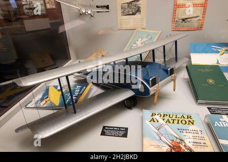 The Cradle of Aviation Museum commemorates the Long Island's history of flight accomplishments, New York, USA  2021 Stock Photo