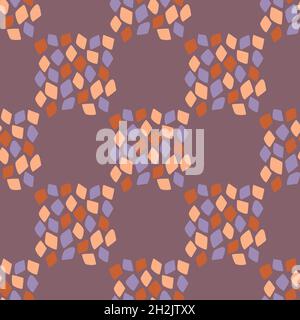 Vector seamless abstract geometric pattern with rhombuses. Squares composed of rhombuses arranged chequerwise. Stock Vector