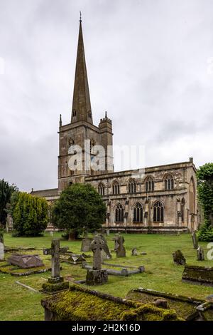 St. John the Baptist church, Burford, Oxfordshire, England. Stock Photo