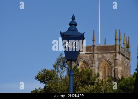 Views around the beautiful town of Sherborne in Dorset, on a bright autumn day Stock Photo