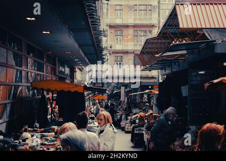 Market in Sarajevo, Bosnia & Herzegovina, Balkan, Europe Stock Photo