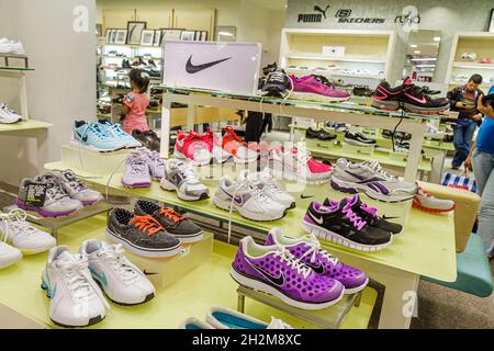 Miami Florida,Dadeland Mall,Macy's Department Store interior,selling retail display sale footwear Nike logo Stock Photo - Alamy