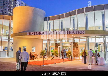 Miami Florida,Overtown historic Lyric Theater theatre reception event,local Black History lobby Stock Photo