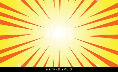 Pop art yellow comics book cartoon magazine cover. Cartoon funny retro pattern strip mock up. Vector halftone illustration. Vintage backdrop for comic Stock Vector