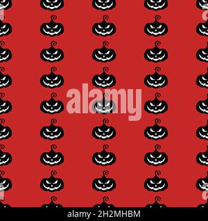 Seamless pattern with Halloween pumpkins. Stock Vector
