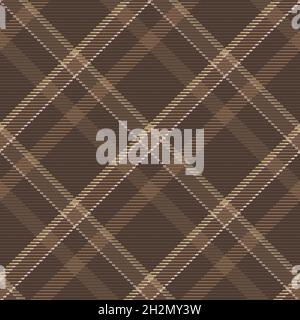 Seamless pattern of scottish tartan plaid. Repeatable background with check fabric texture. Flat vector backdrop of striped textile print. Stock Vector