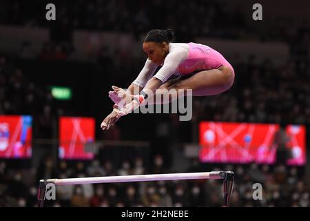 Luo Rui Kitakyushu, Japan. 23rd Oct, 2021. Luo Rui of China competes during the ...