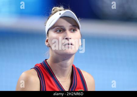 Moscow, Russia. 23rd Oct, 2021. Marketa Vondrousova during The VTB Kremlin Cup 2021 at Irina Viner-Usmanova Gymnastics Palace in MOSCOW,  - OCTOBER 23: (Photo by Anatoliy Medved) Credit: Orange Pics BV/Ģ����ý Live News Stock Photo